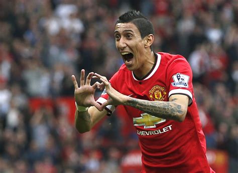 di maria united goal vs leicester